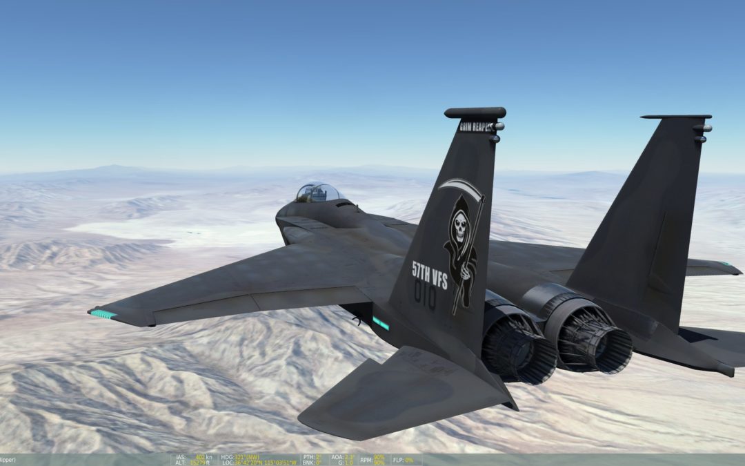 57VFS Transit from Nellis AFB to Tonopah Test Range